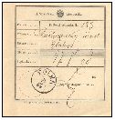 1899, podací lístek