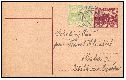 1919, první čs. dopisnice