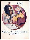1933, poštovní knížka
