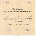 1952, povolení ke zřízení rozhlasu, fial. razítko