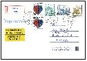 1993, smíšená frankatura československých a českých známek