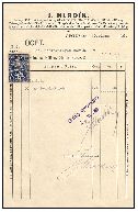 1926, účet firmy Hladík