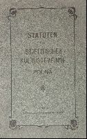 1896, řád židovské obce v Polné
