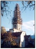2001, oprava věže chrámu, foto Ludmila Vomlelová